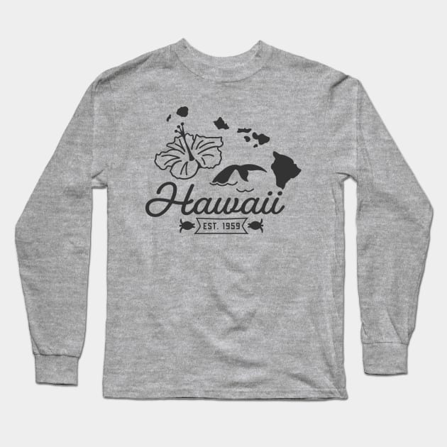 State of Hawaii Graphic Tee Long Sleeve T-Shirt by MN Favorites